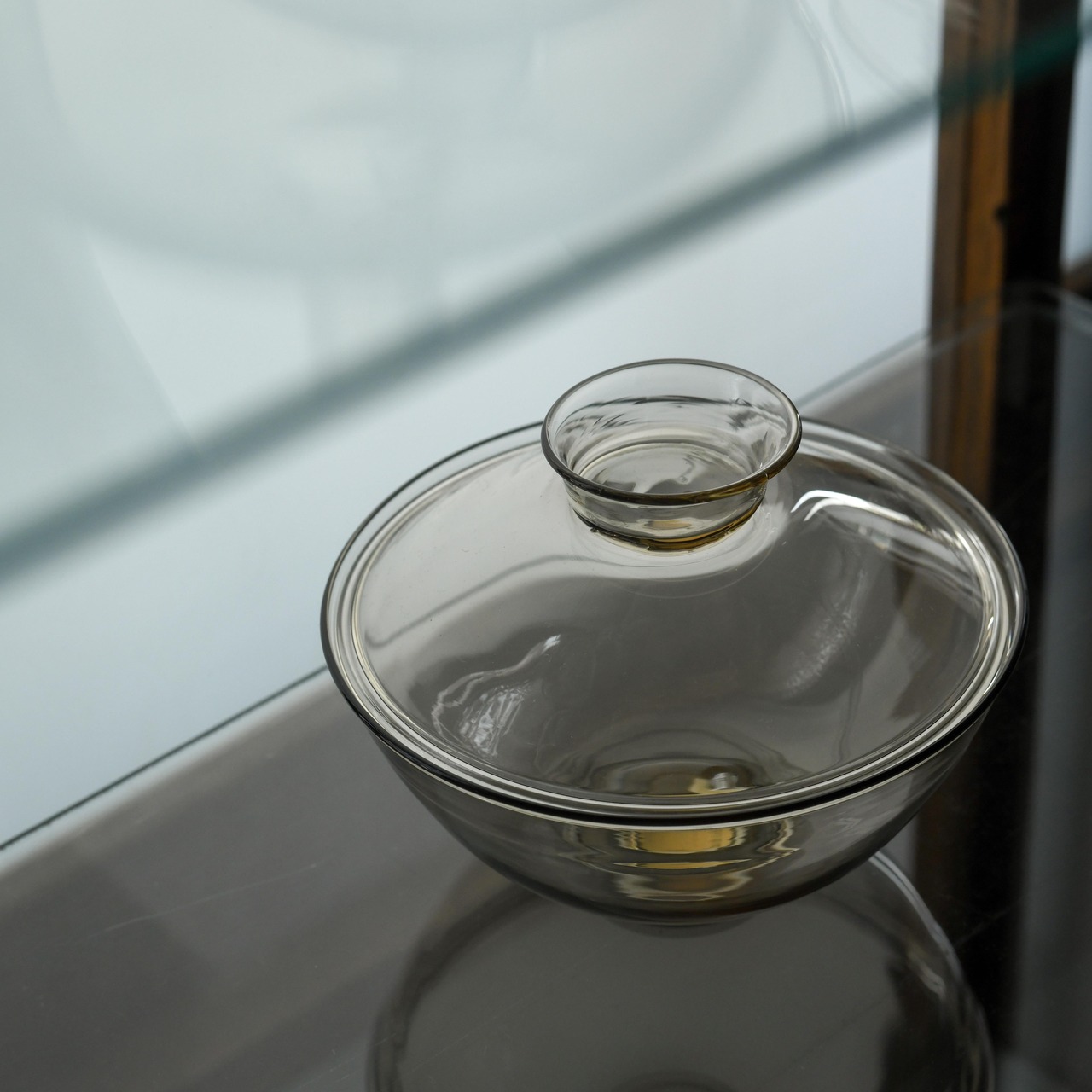 RITO GLASS 蓋付碗（アンバー）