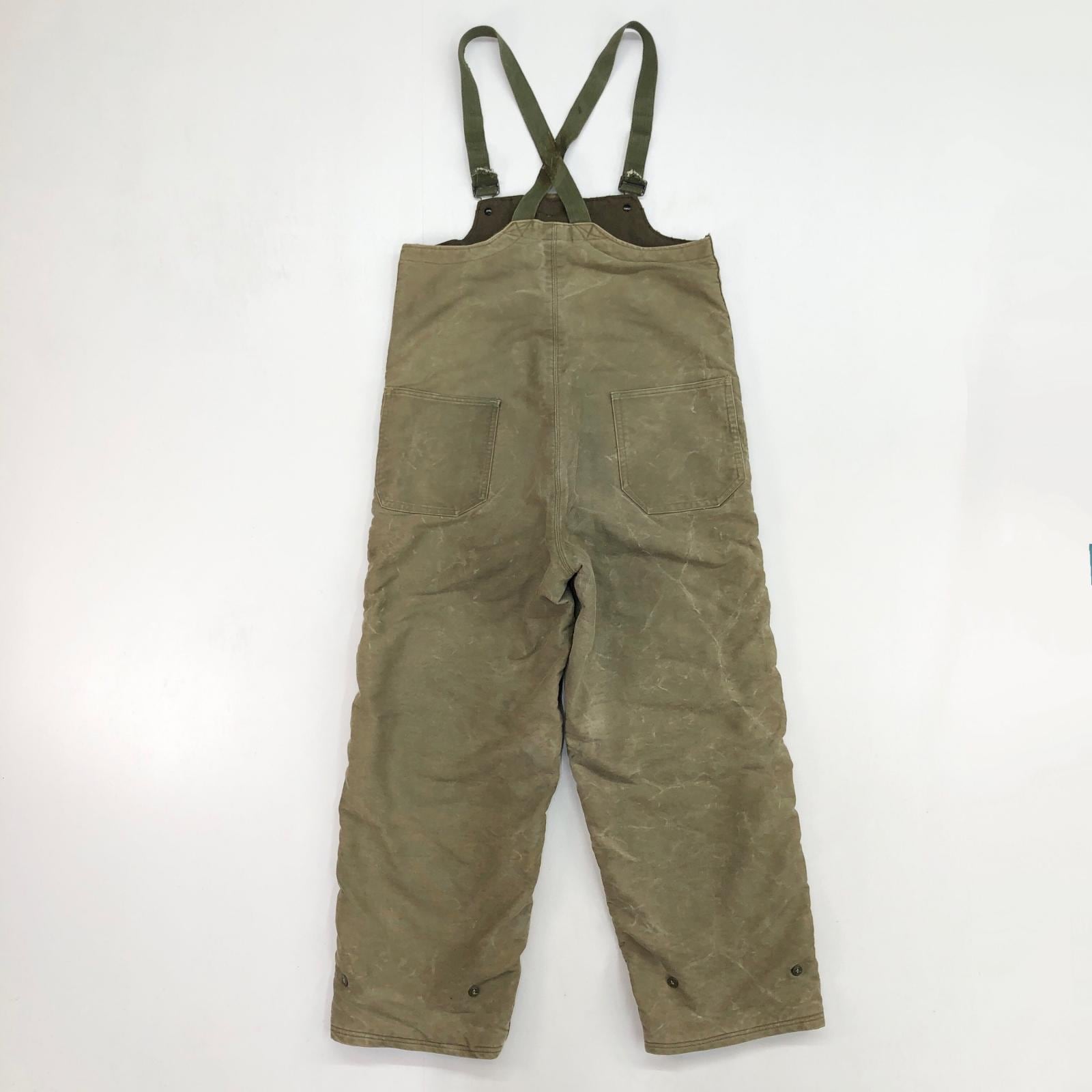 40s Vintage US.NAVY デッキパンツ オーバーオール ミリタリー U.S.NAVY 40年代 USN N-1 デッキパンツ オーバーオール コの字 TALON