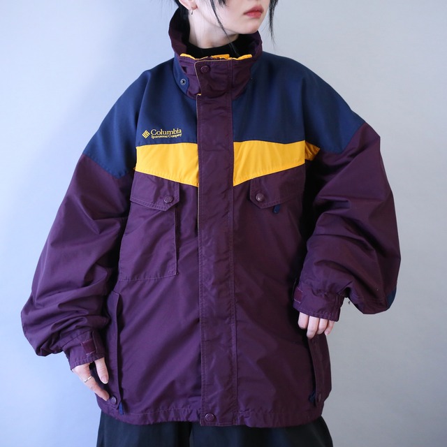 "Columbia" 薩摩芋 good color over silhouette mountain jacket