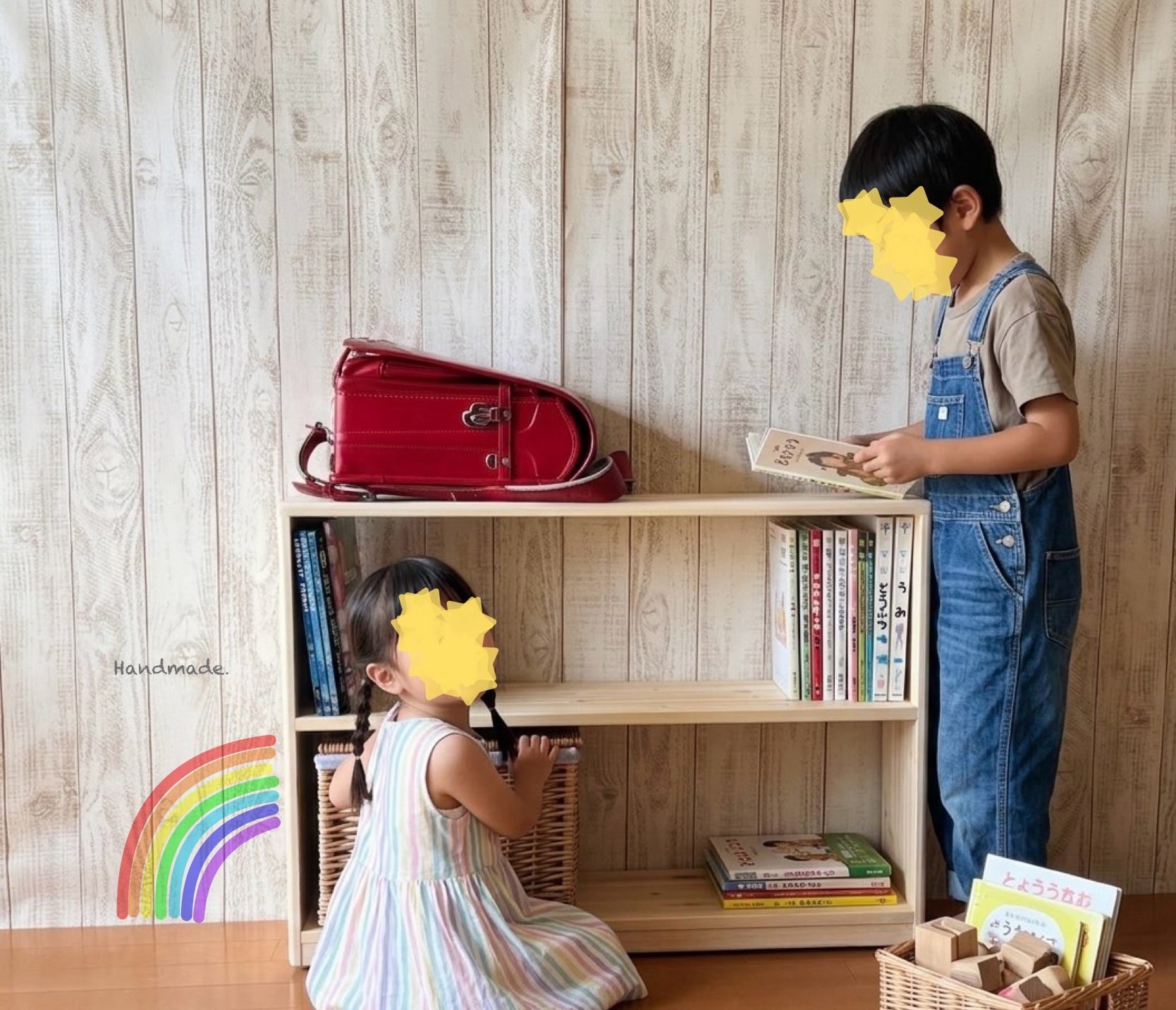 ハンドメイド　ラック　可動棚　オーダー受け付けます 送料無料】【動かせる収納】【キャスター付き】フリーラック ボックス
