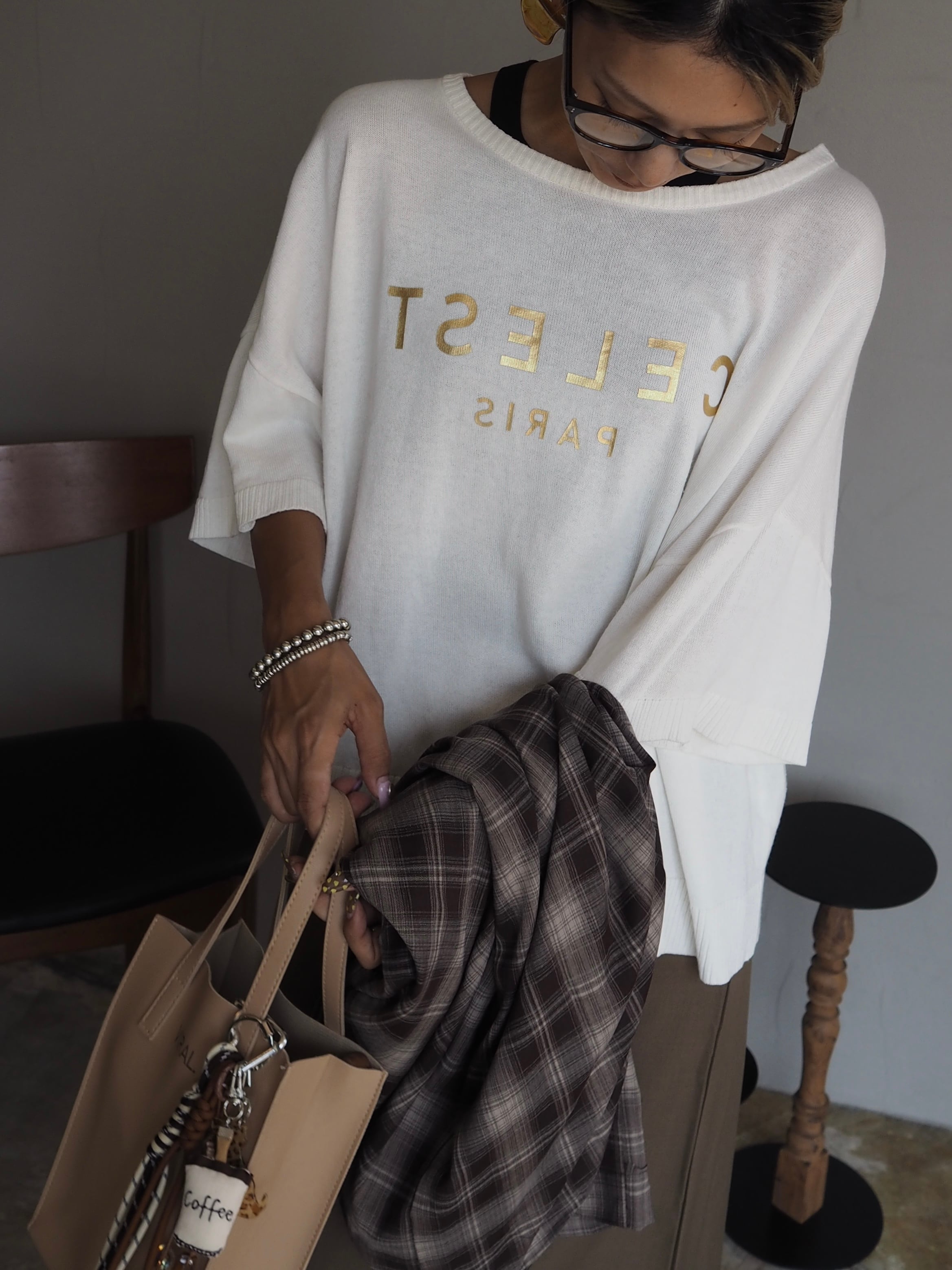 【ビンテージ】made in california サマーニットです。 ビンテージ】made in california サマーニットです。