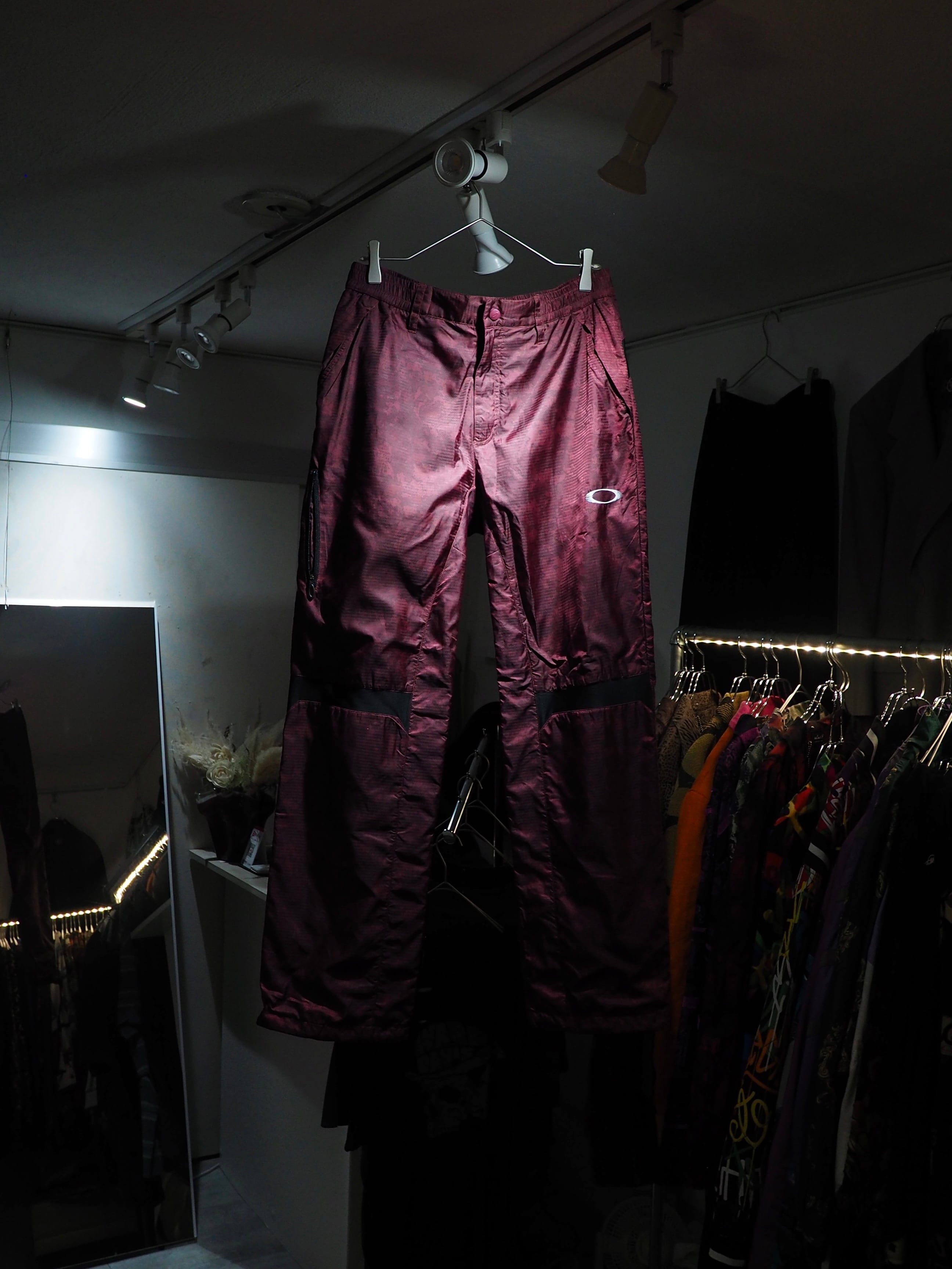 ” Oakley ” Digital camouflage gross pattern Design Technical Track pants