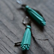 ARABUNA KEI ピアス タッセル 山羊革 真鍮 /ARABUNA KEI Earrings  Tussel  Goat Skin