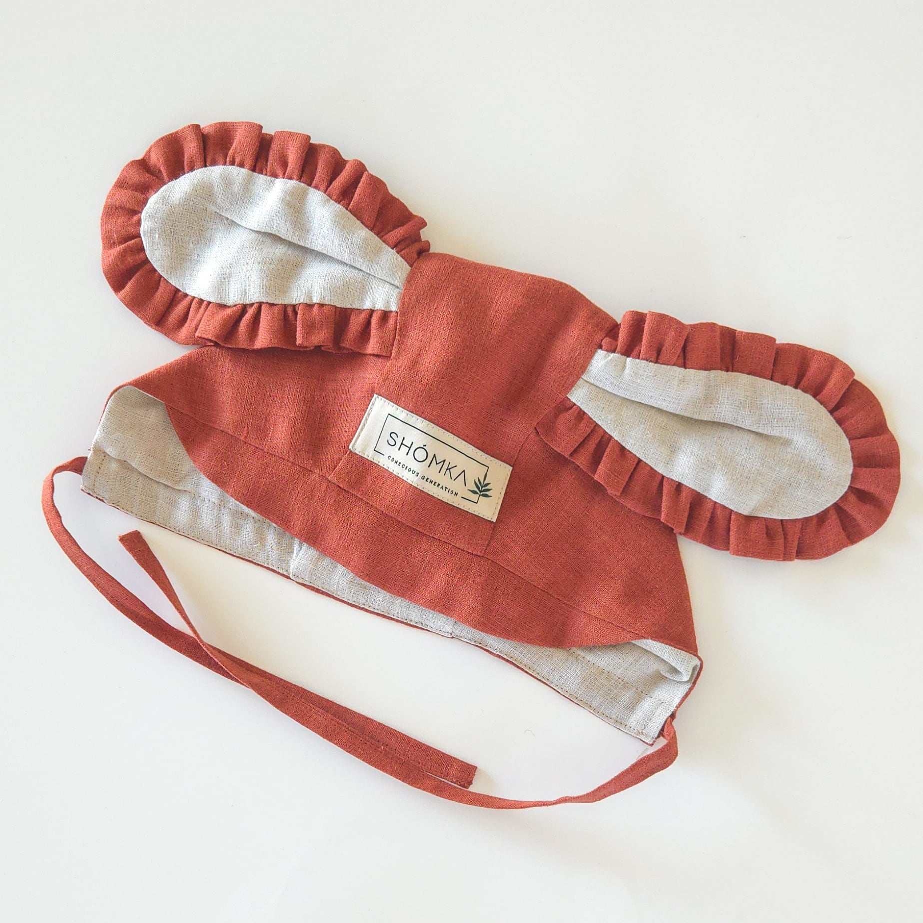 SHOMKA - puppy bonnet / chestnut