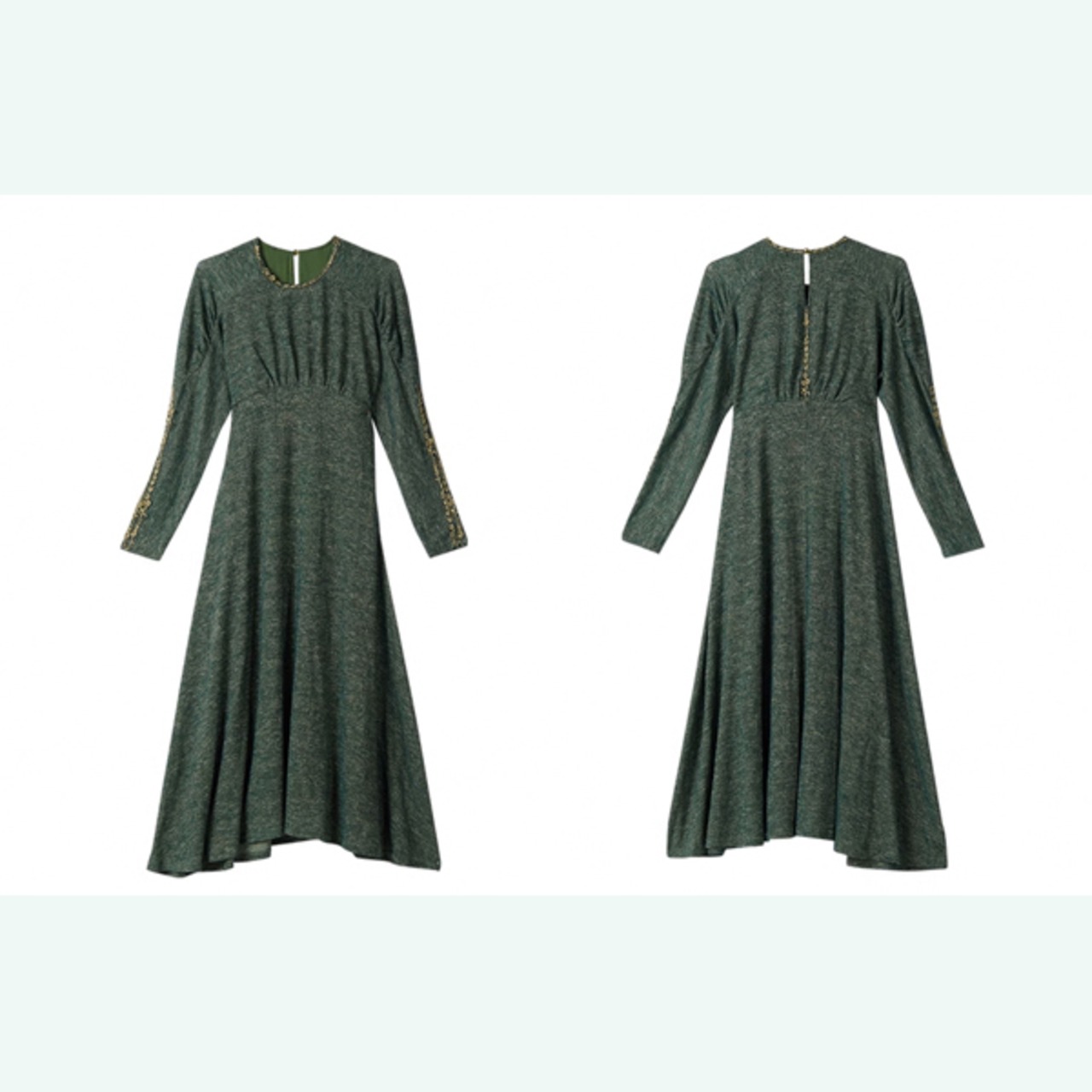 森の絵画を纏う:ヴィクトリアンエレガンスワンピース Y0172