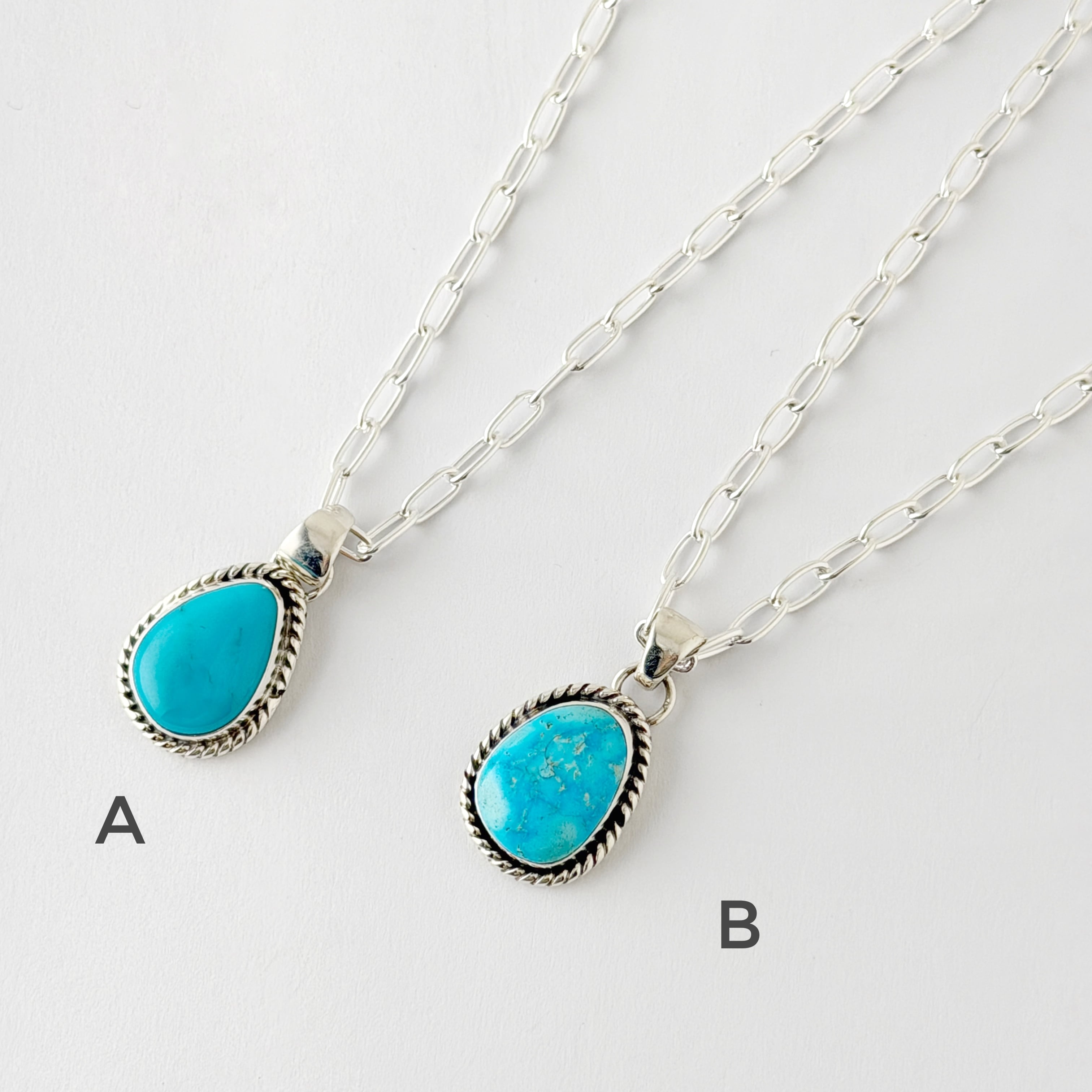 Indian Jewelry 》ALICE JOHNSON作 キングマン ターコイズ ロープ