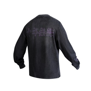 NOSUCISM 2026 AW 塩縮加工ヴィンテージ 10周年グラフィック ロングスリーブ Tシャツ