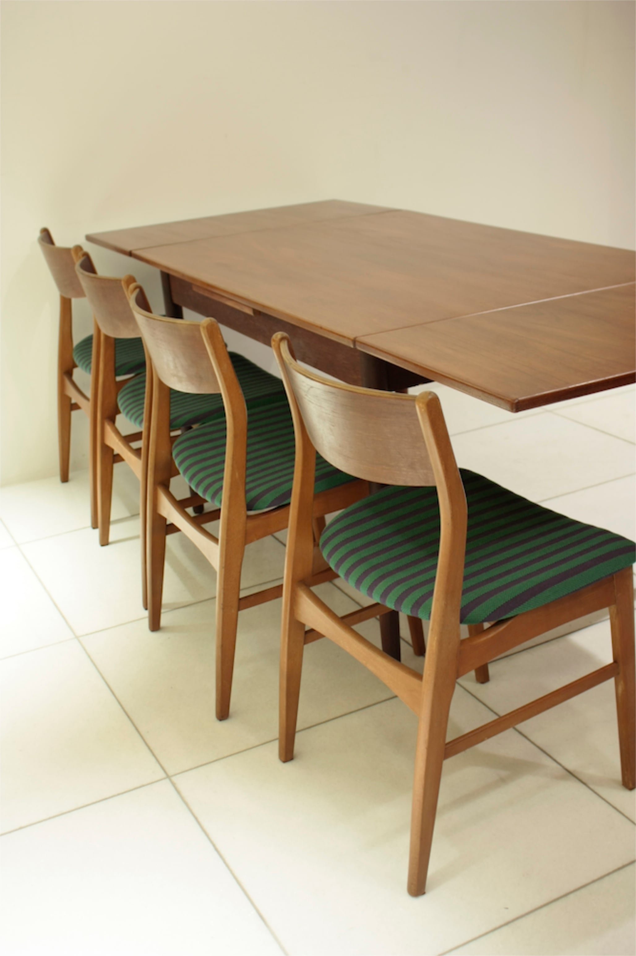 デンマーク ドローリーフテーブル ダイニング5点セット1 | 北欧