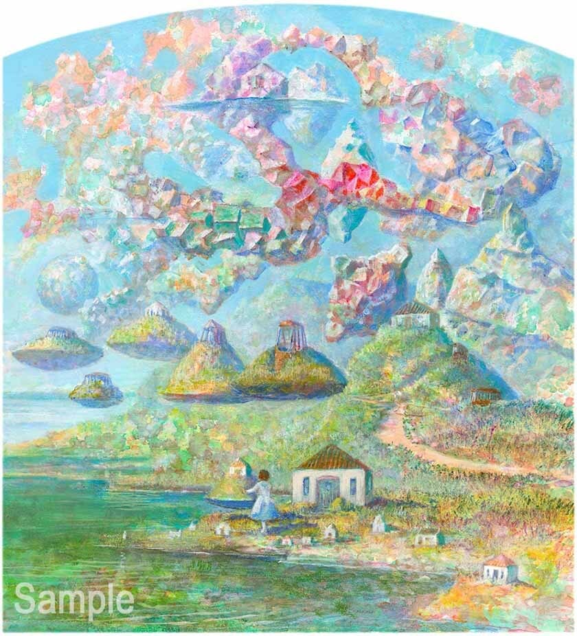 [終了]絵画　井上直久　水辺の木 終了]絵画 井上直久 水辺の木 【公式通販】