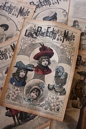 フランス 1902s Le Petit Echo de la Mode 44c 永遠の淑女とモード新聞b アンティーク