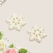 【2個50円】キラキラ ラメ 雪の結晶 小 デコパーツ
