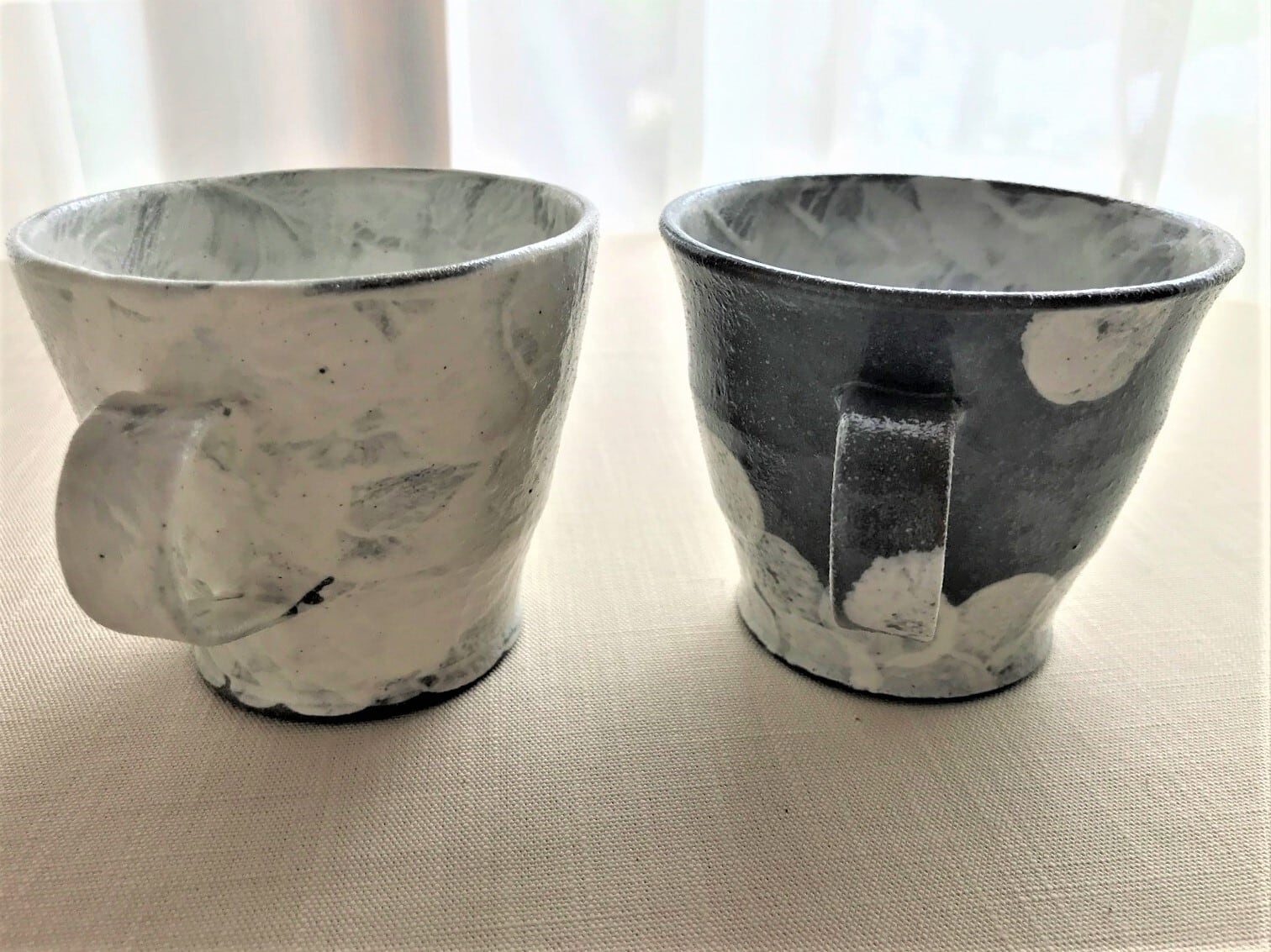 粉引きぺたぺたりーマグカップ ドット