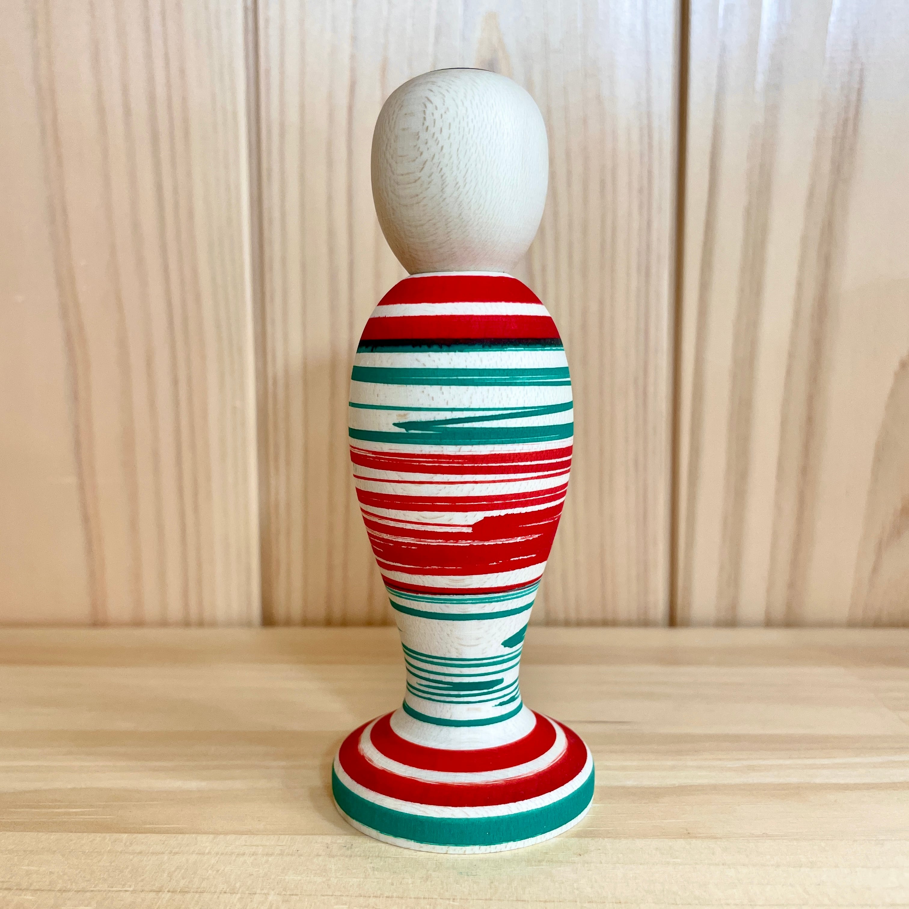 陳野原幸紀工人：土湯系】こけし 太子型 ：4寸 12㎝ N11YJ-27