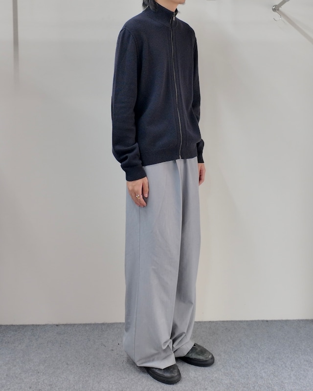 【PRADA】leather elbow patch drivers knit