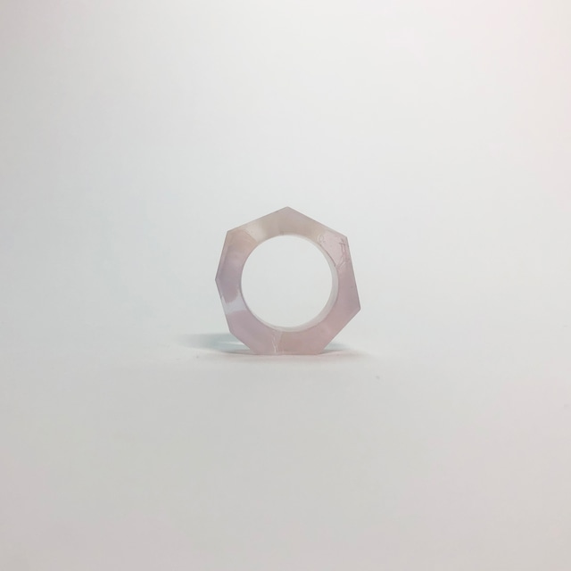 SELF - glass ring - opal 01
