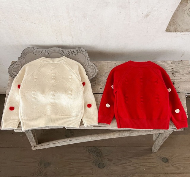 予約heart cardigan