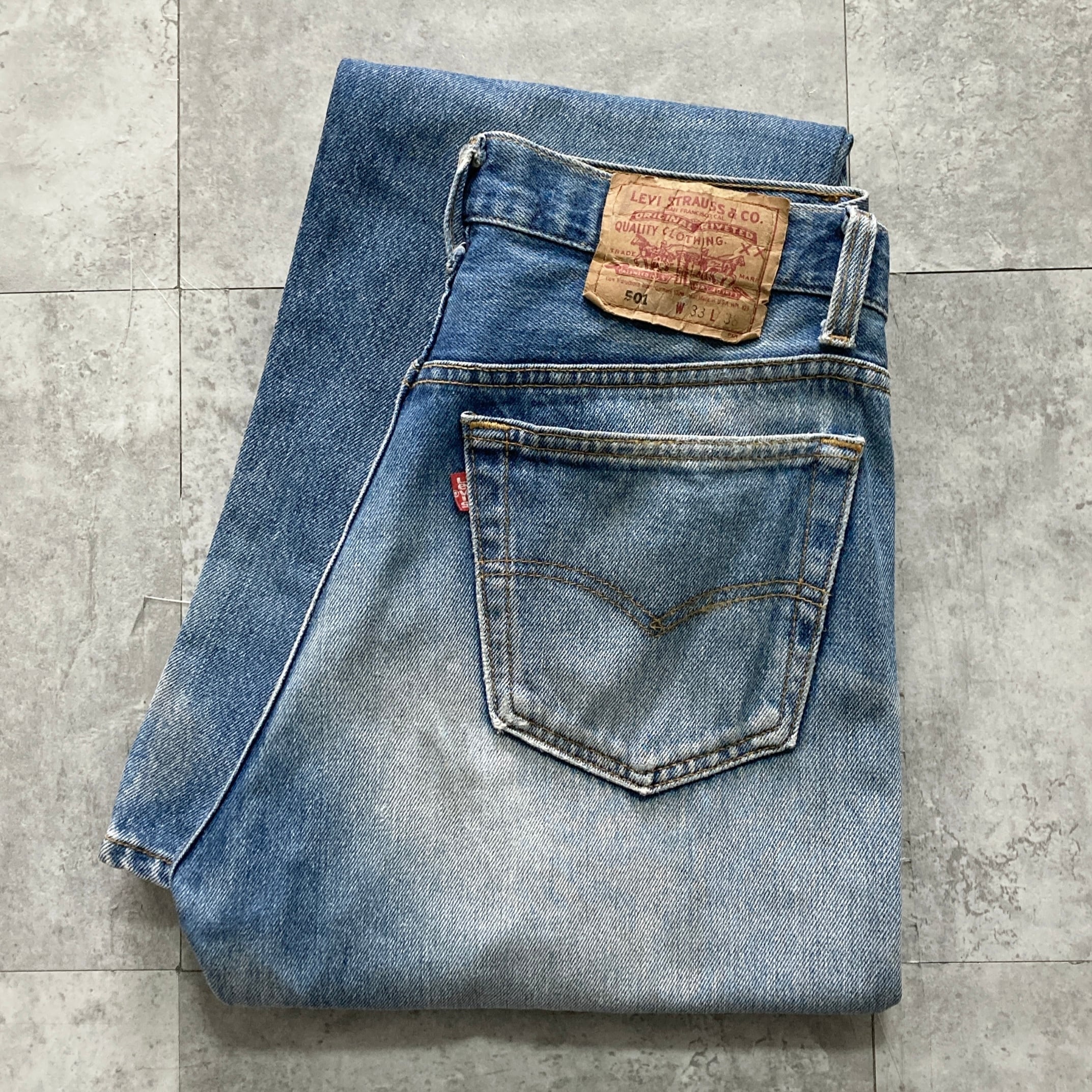 W33 L38】90s US.Levis 501 リーバイス USA製 アメリカ製 サン