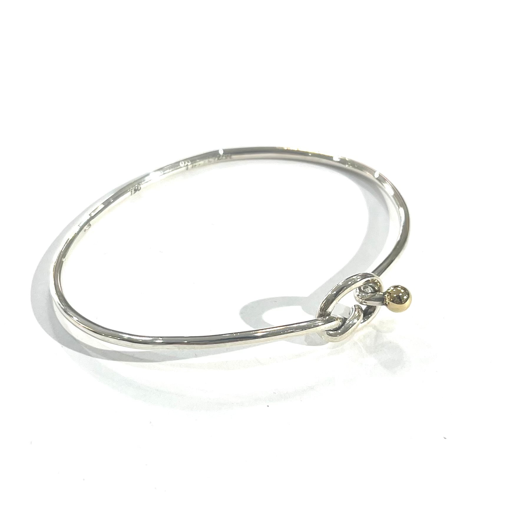 TIFFANY&CO. 】2076 K18 silver925 オープン開閉ラブノット