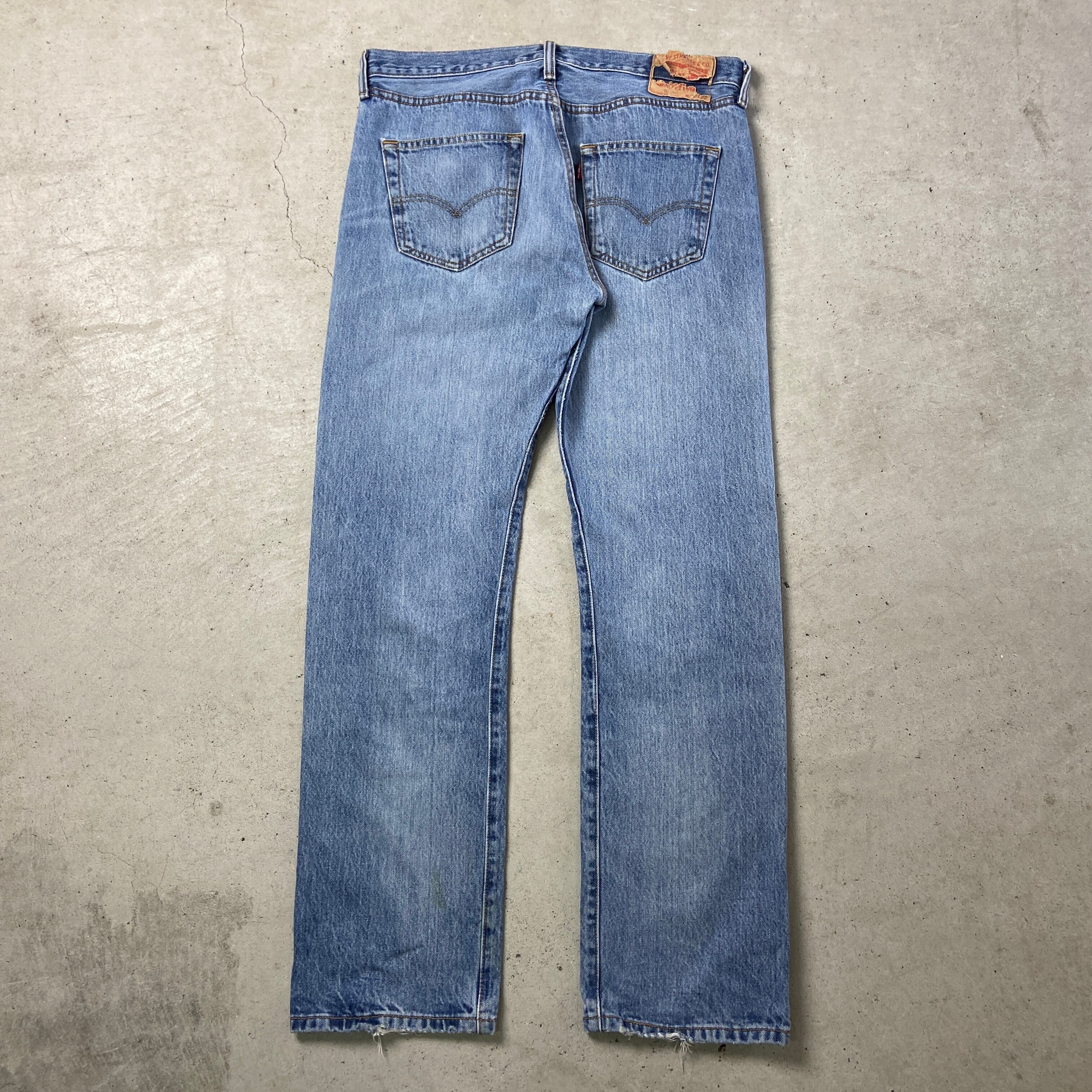 00年代 Levi's リーバイス 501 ストレート ダメージデニムパンツ 00年代 Levi's リーバイス 501 ストレート ダメージデニムパンツ