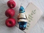EUROPE Vintage Christmas glass ornament : Blue man B