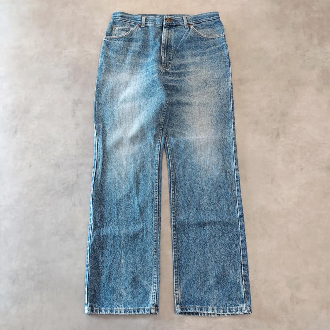 Lee リー W33 ブルーデニム ボトム パンツ 古着 青 ブルー 15165