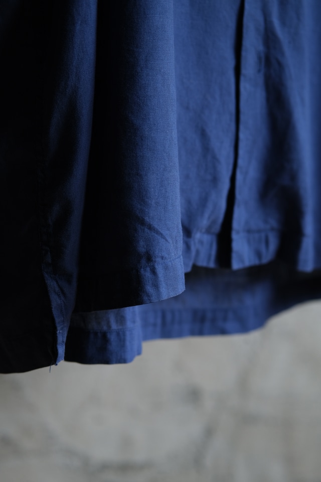 OK/90's "Polo by Ralph Lauren" CURHAM linen cotton open collar shirt/navy