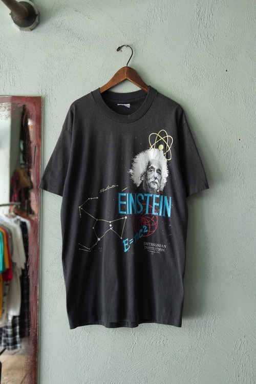 Utah／80's "EINSTEIN" print tee shirt