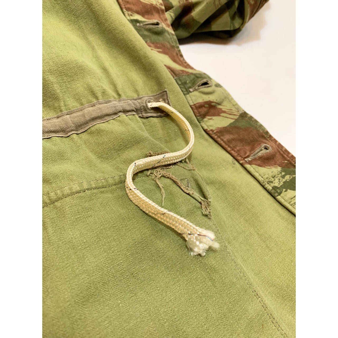 60s FRENCH ARMY "LIZARD CAMO" M-47 FIELD JACKET Size XL程