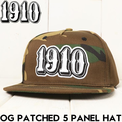 1910 ナインティーンテン OG PATCHED 5PANEL HAT スナップバックキャップ 帽子 CAMO 日本代理店正規品