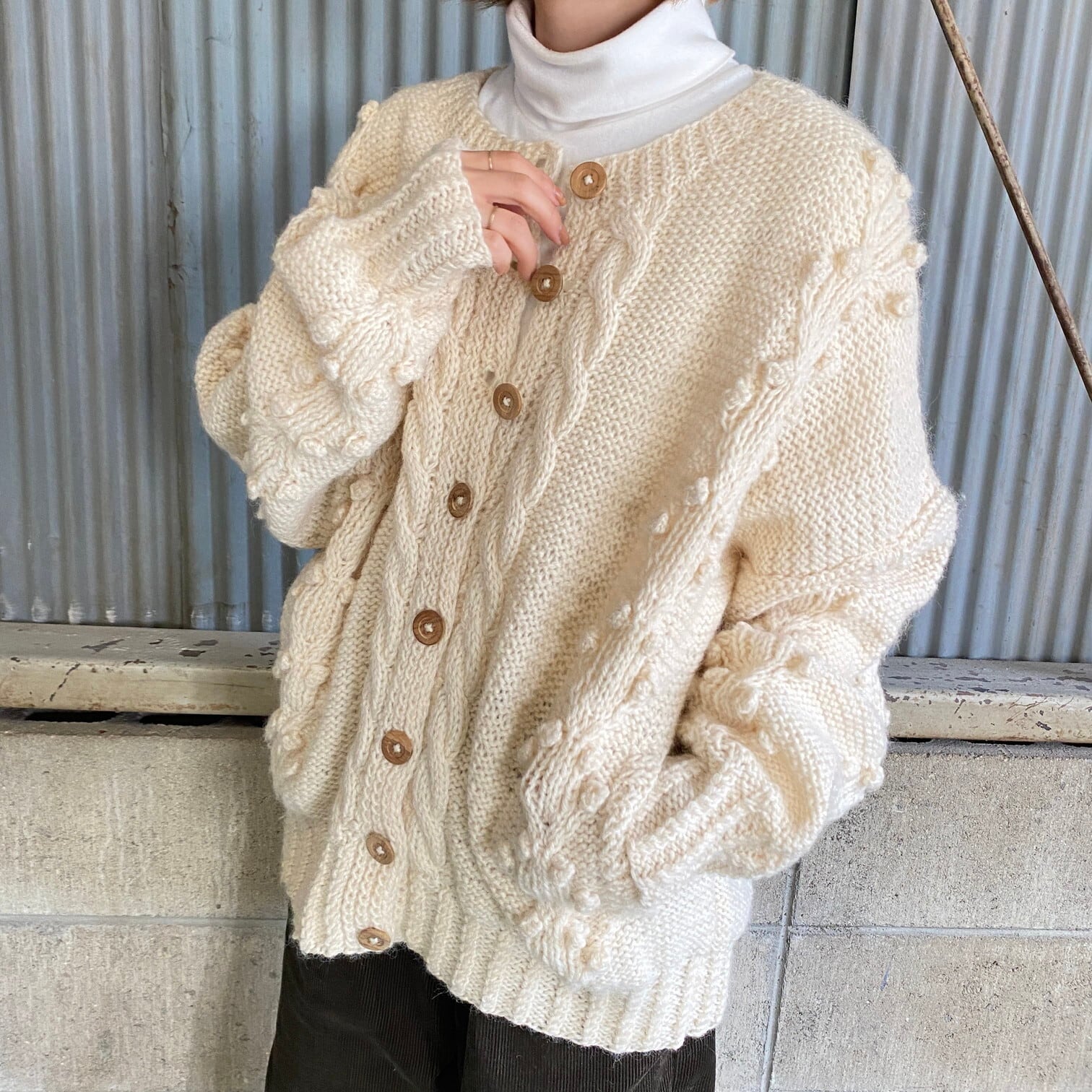 Cottage Knitwear フィッシャーマンアランニットカーディガン