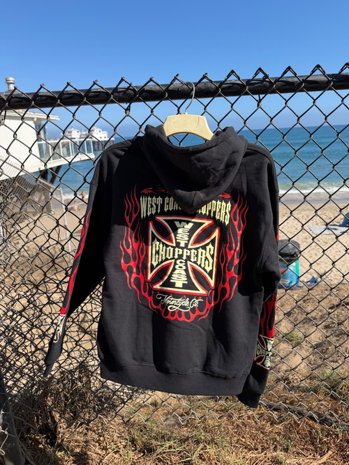 West Coast Choppers Fire Hoodie (black)