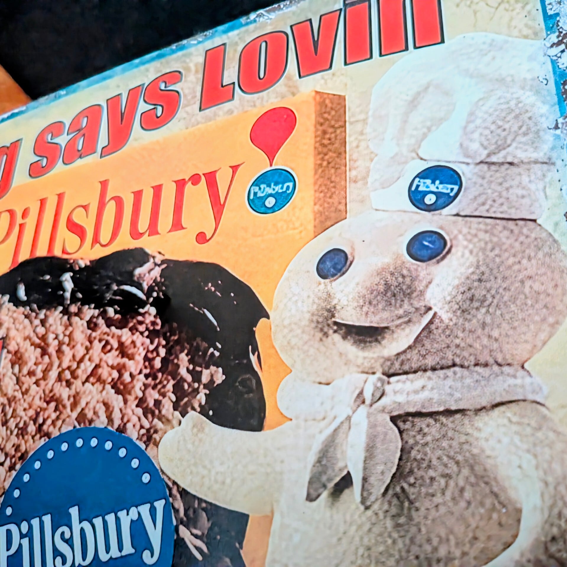 送料無料！ちょうどいいブリキ看板 【 Doughboy ( ドゥボーイ ) 】 METAL SIGN / メタルサイン / ブリキ看板 / サインボード / ビンテージ加工〚アメリカン雑貨 アメトイ〛