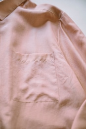 Dull pink silk blouse
