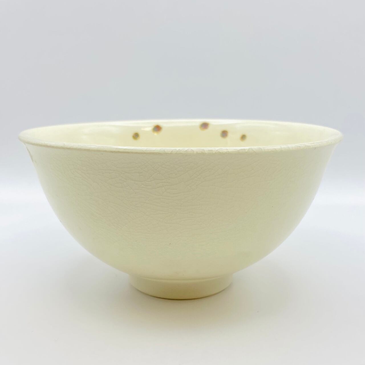 新古】茶碗 色絵 蛍手 唐子 橋本美峰 共箱入 | 茶道具 錦玉堂