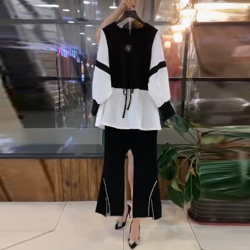 Tシャツ ルーズオータムトップス スタイル ロング 大きめサイズ 秋物 ミックスインファッション74602542153