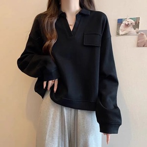 【送料無料】 セーター 2色 30代 40代 女性用 レディース ママ ロング丈 ゆったり 長袖 Vネック 襟付き Aライン フレア プルオーバー 厚手生地 無地 かわいい 大人可愛い 大人女子 こなれ感 シンプル カジュアル 大人 おしゃれ お洒落 ラフ デート お出かけ お茶会 女子会 休日 冬 着回し プチプライス カラバリ デイリーユース 普段使い ファッション 楽ちん 定番アイテム 着痩せ