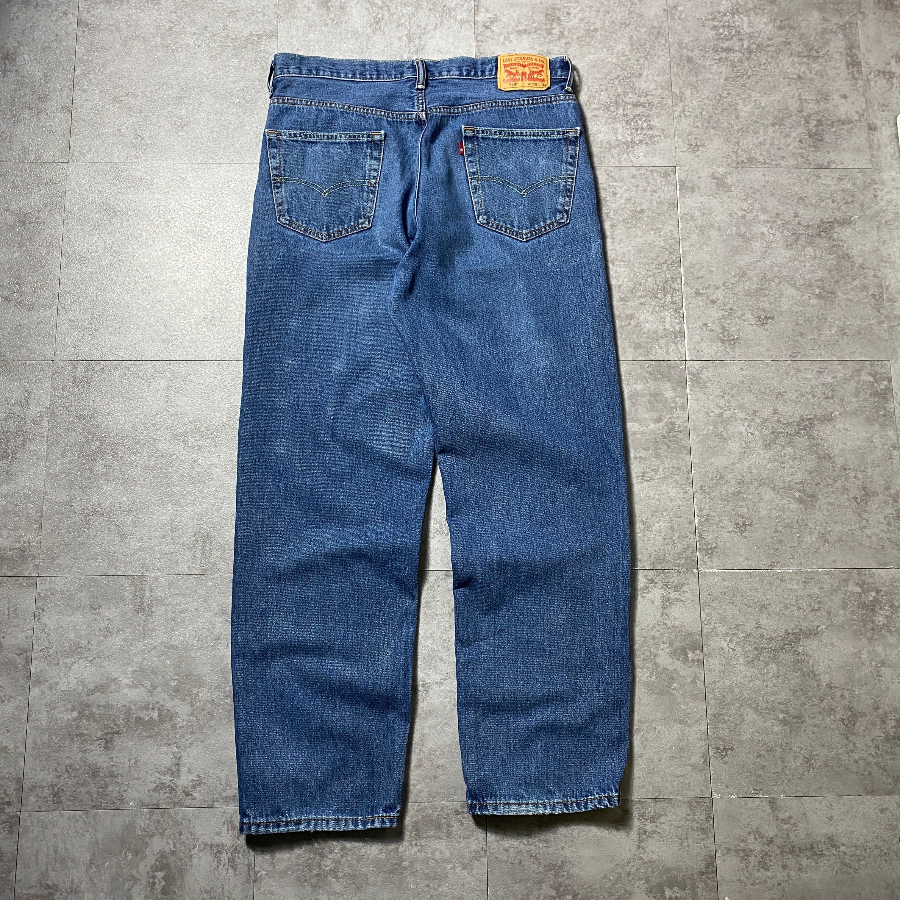 W36 L32】Levis 550 リーバイス ジッパーフライ バギー テーパード 140