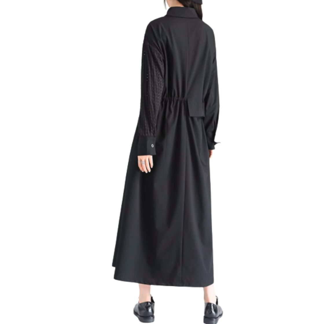 アシンメトリー 異素材ミックス シャツワンピース 1151 | Pay ID