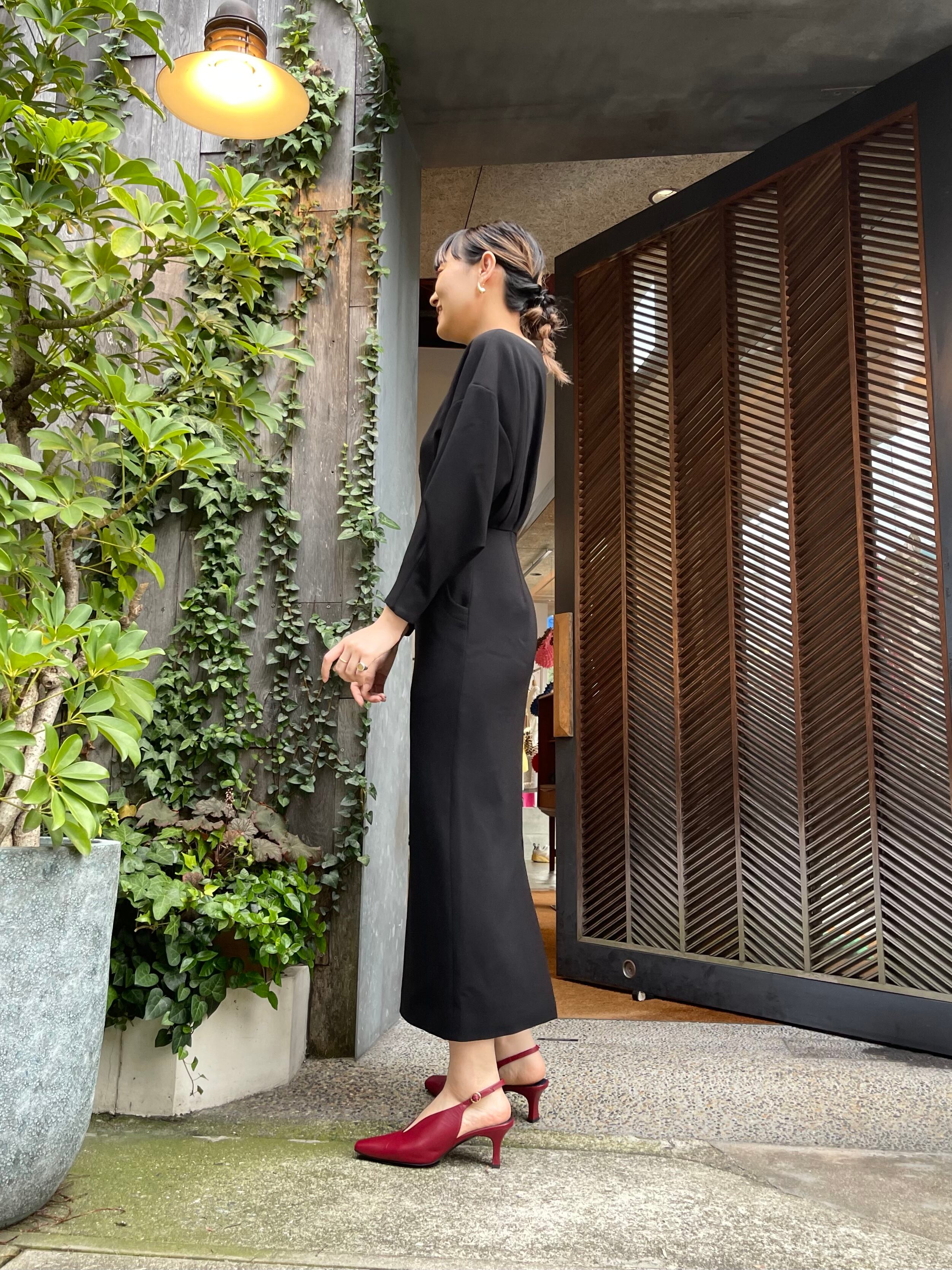 Mame Kurogouchi マメクロゴウチ / Boat Neck Dress | TRENTオンライン 