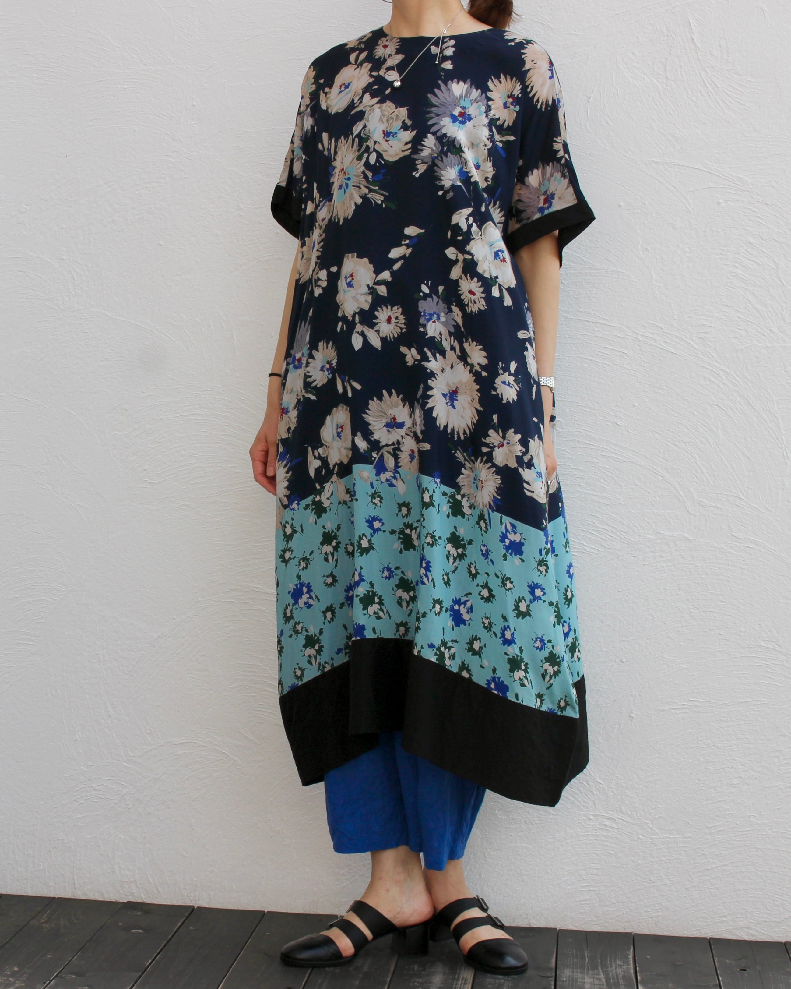 KEIHayamaPLUS/flower print one-piece