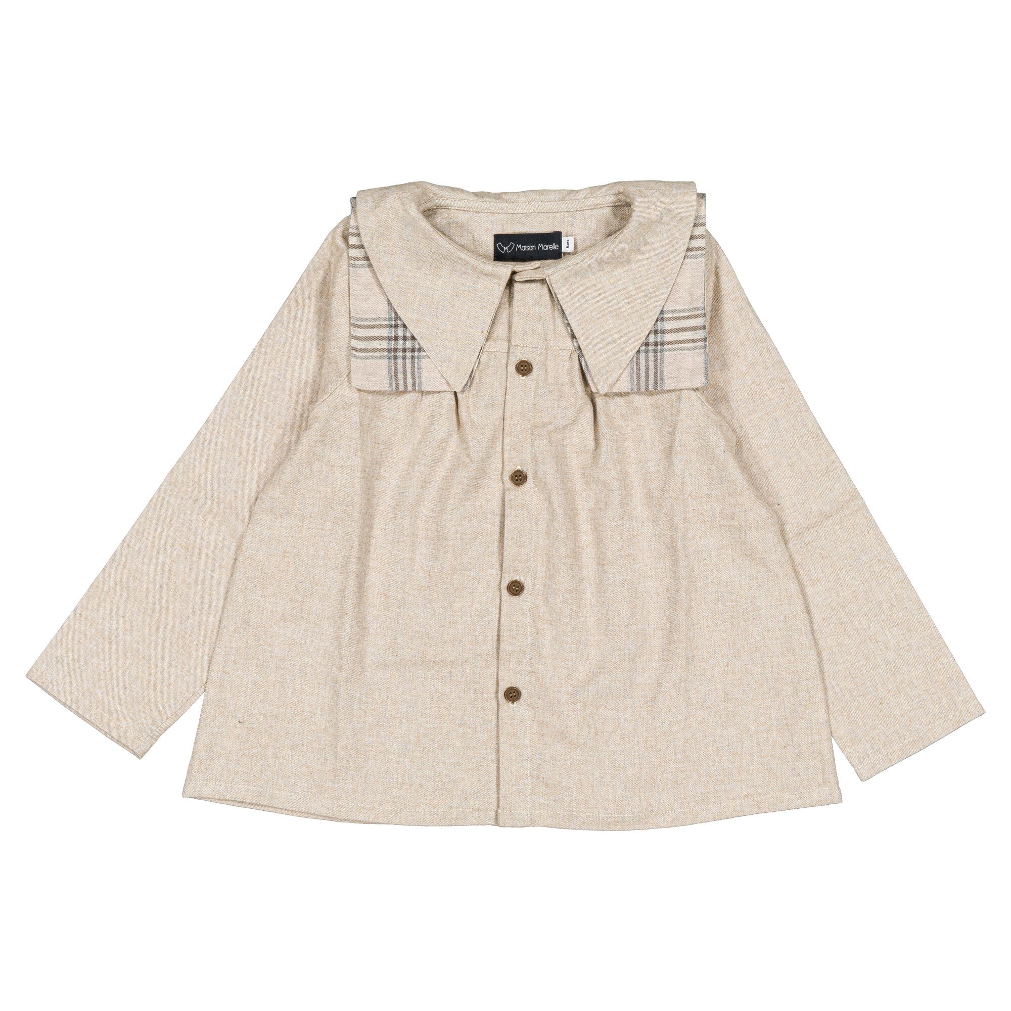 【予約・特典あり】Maison Marelle / Blouse DUC - flannel beige / 6Y~12Y