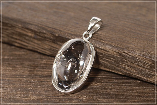 【一点物】水入り水晶silver925ペンダントトップNo.15