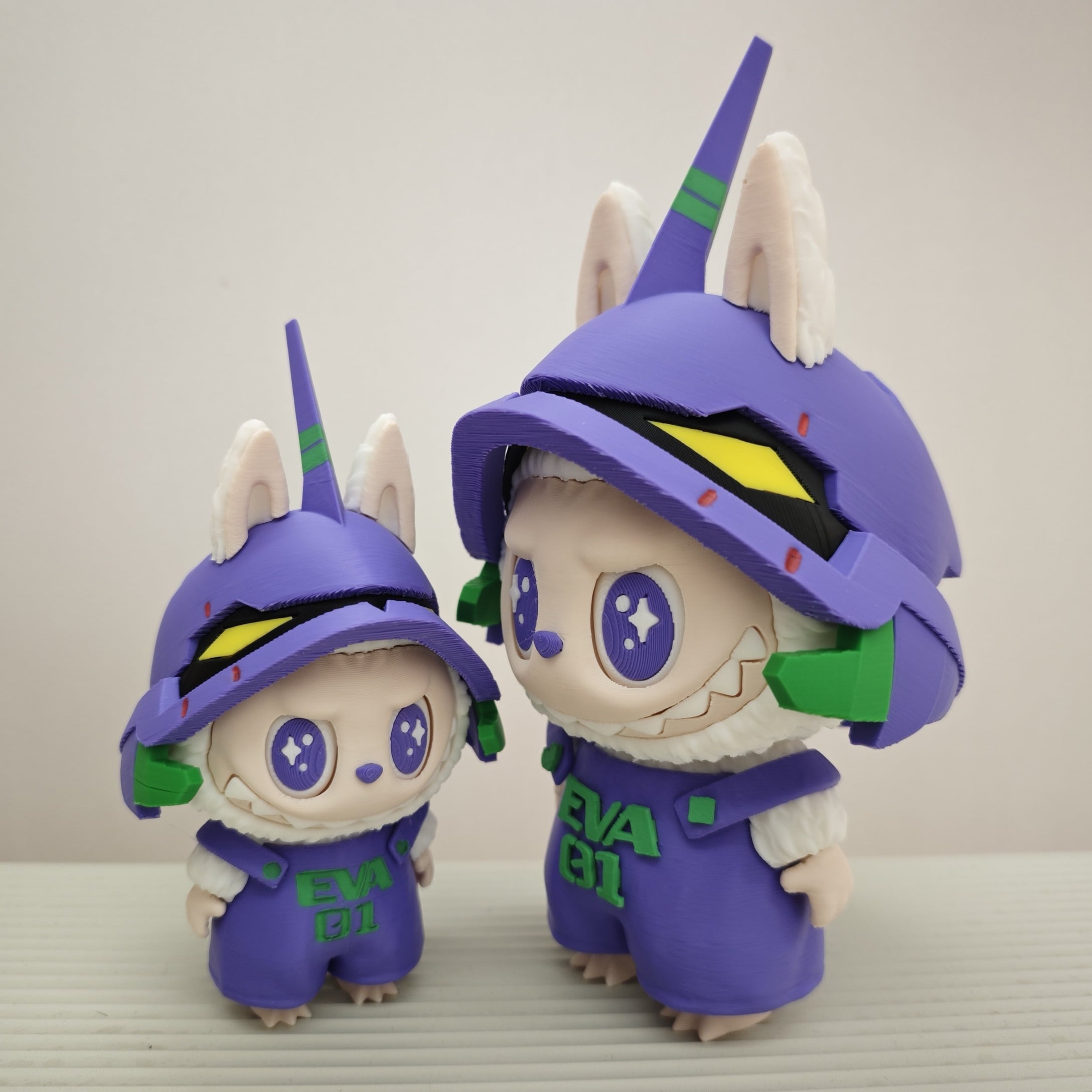 Labubu 3Dプリントで再現した機械的造形がカッコイイ✨22cmの存在感 リビングやデスクに映えるクールなアートピース 友人・恋人へのプレゼント