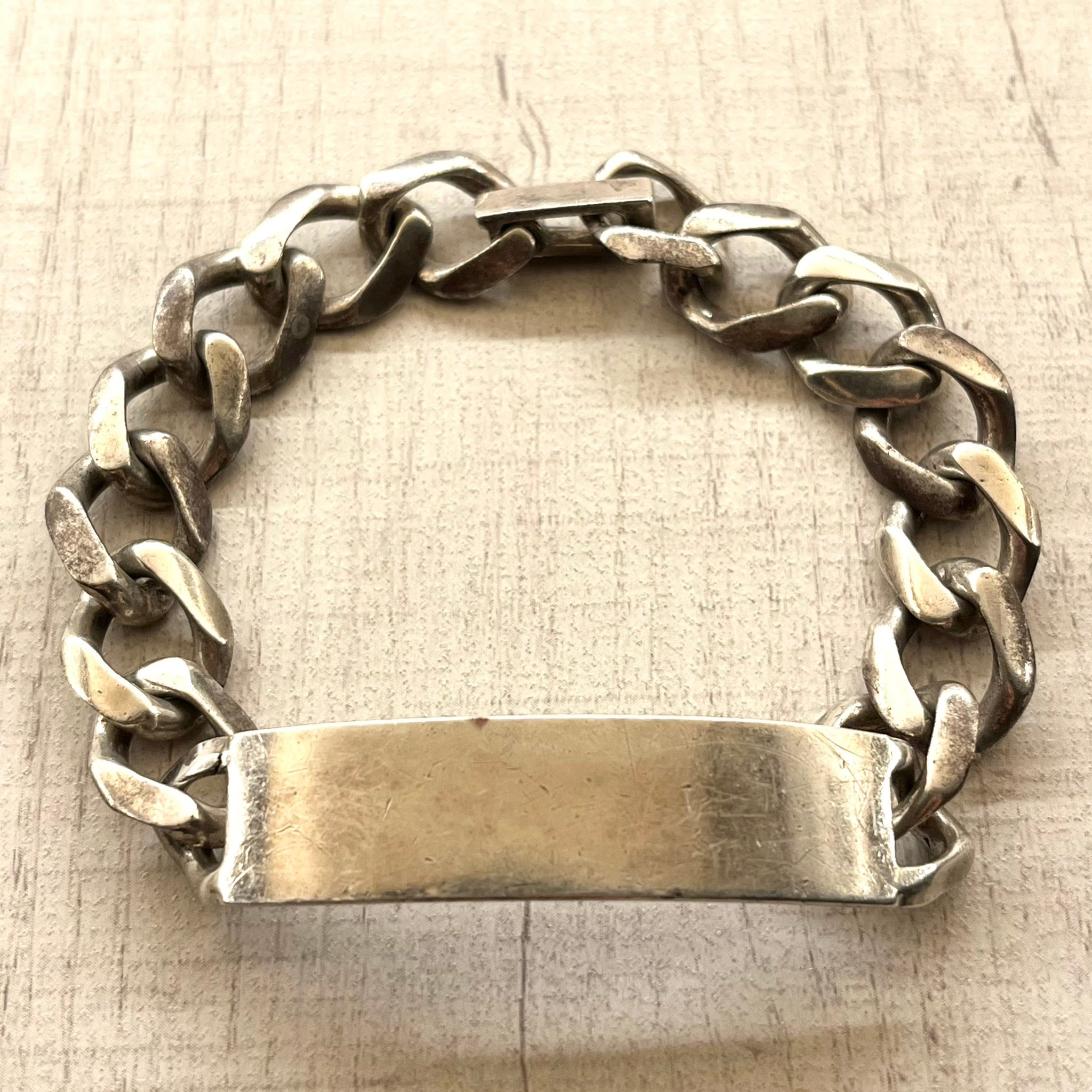 CLASSIC CURB CHAIN ID BRACELET -SILVER925- IDブレスレット