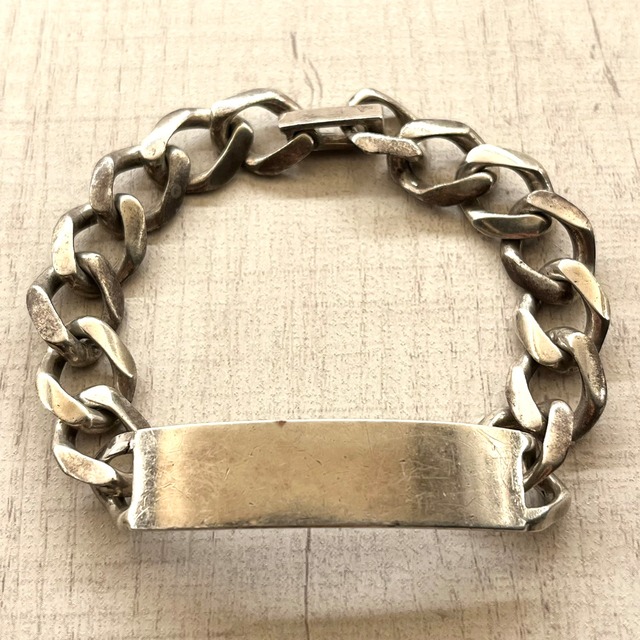 CLASSIC CURB CHAIN ID BRACELET -SILVER925- IDブレスレット 
