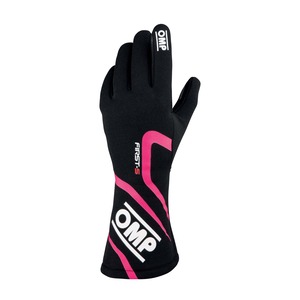 IB0-0761-C01#277 FIRST-S GLOVES Black / Fuchsia