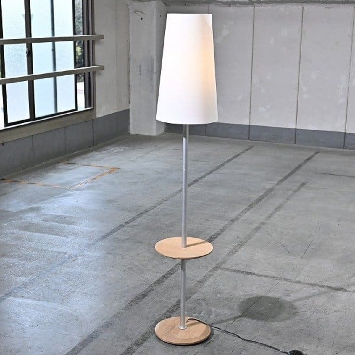 yamagiwa ドイツ製 DOMUS 12万 スタンドライト オーク材 フロア 間接