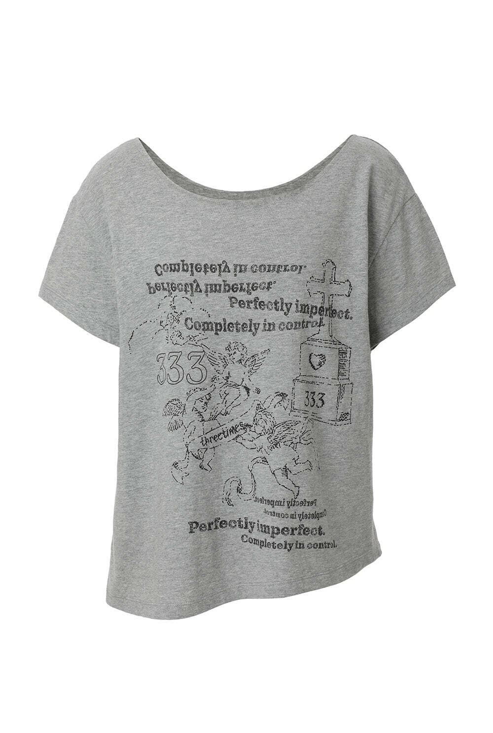 threetimes Cozy waffle top 韓国　スリータイムズ ☆threetimes☆ Jewel tee 韓国発 大人気 (threetimes/Tシャツ