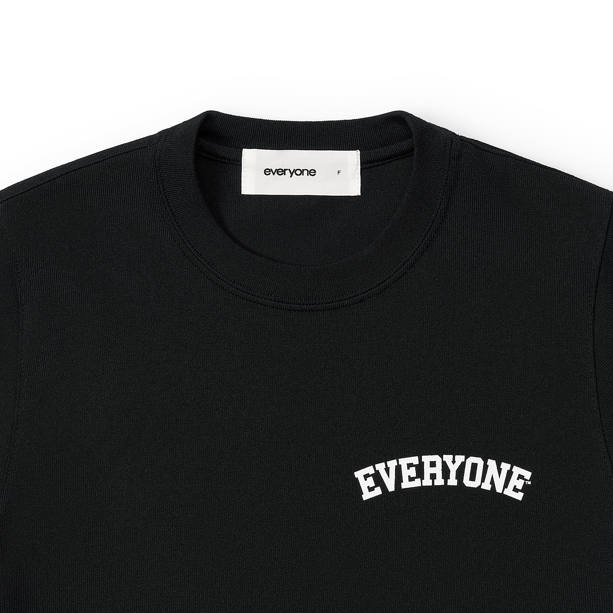 トップス everyone collegiate logo tee shirt everyone collegiate logo tee shirt (BLACK/WHITE) | everyone