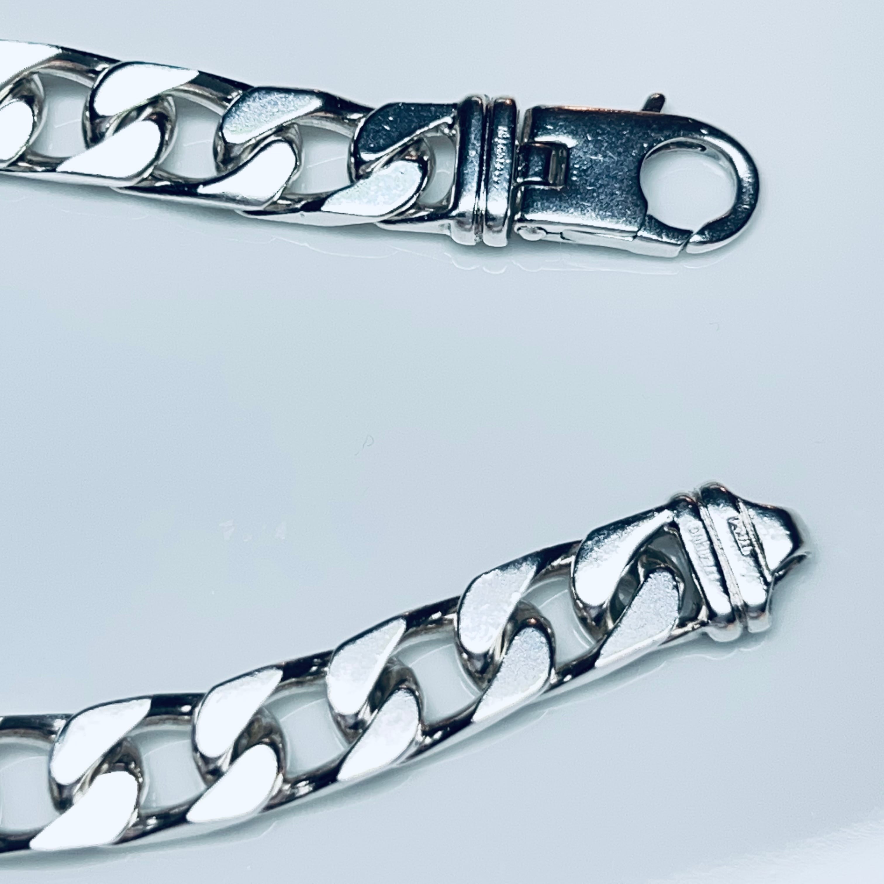21.5cm】【8mm】【18K刻印】【Miami したし Cuban】ブレスレット